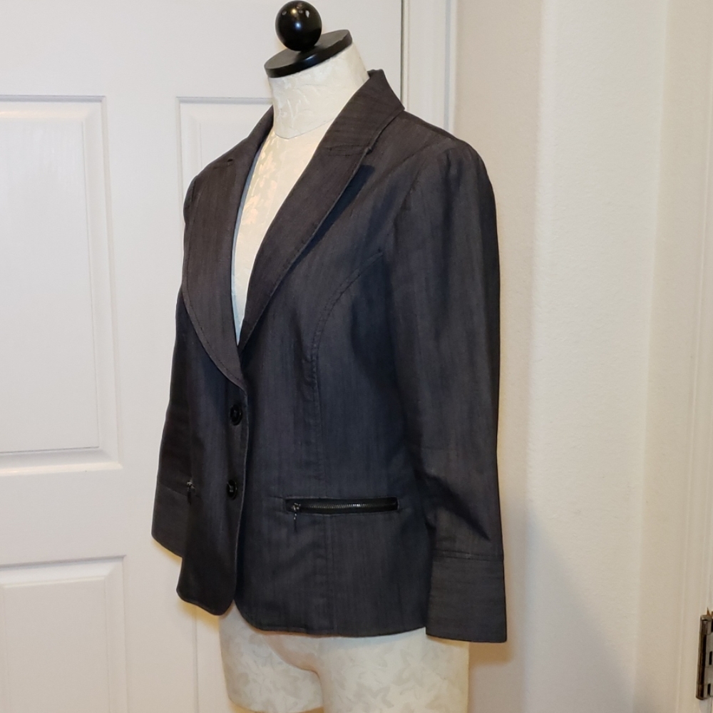 Willi Smith Charcoal Blazer L - Picture 3 of 8